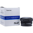 Tokina SZ Mount Adapter EF-FE for Canon EF Lens to Sony E-Mount Camera