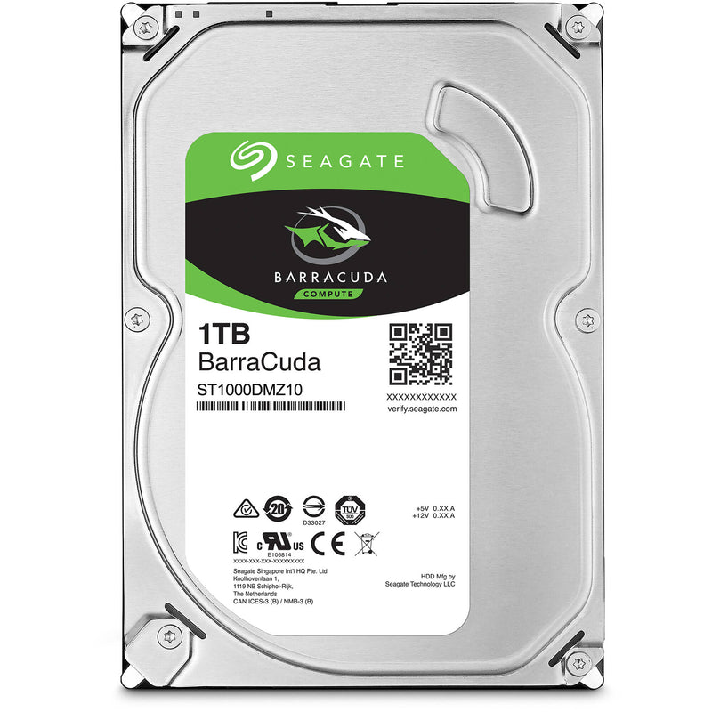 Seagate 1TB BarraCuda SATA III 3.5" 7200 rpm Internal HDD (OEM Packaging)