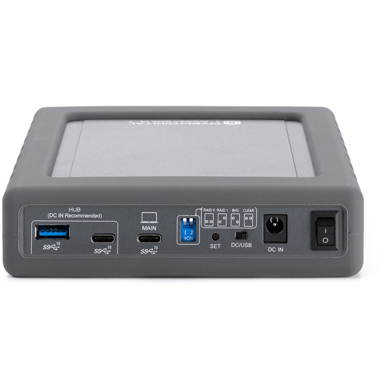 Oyen Digital MiniPro RAID V4 10TB 2-Bay USB-C 3.2 Gen 2 Portable Hard Drive & RAID Array (2 x 5TB)