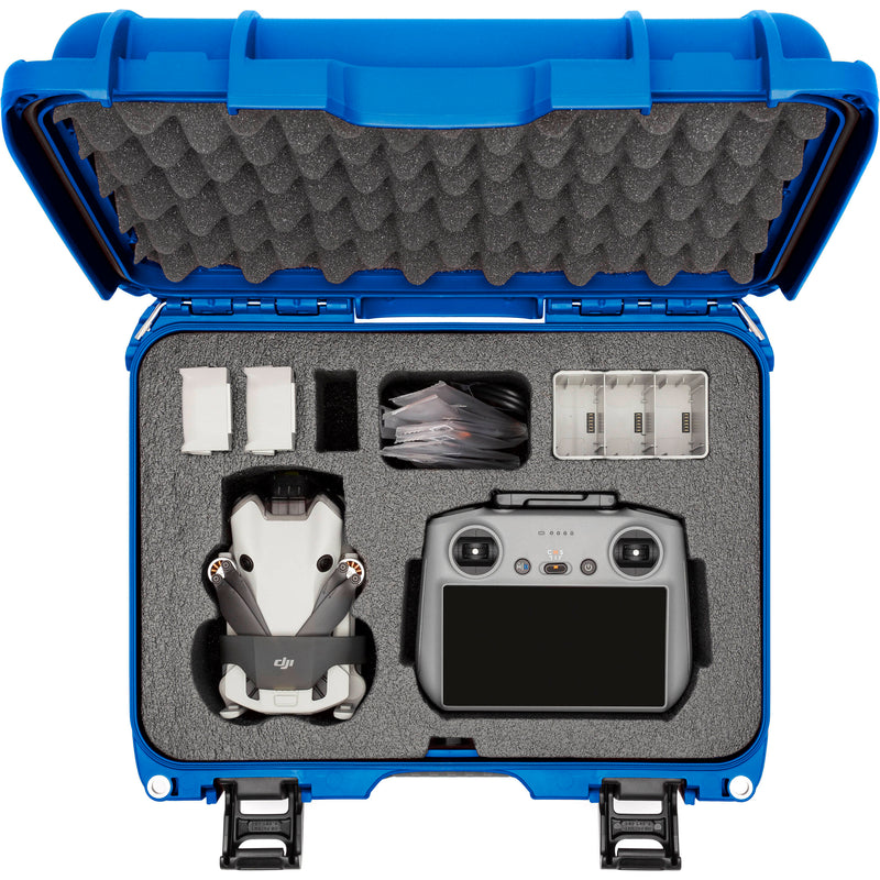 Nanuk 915 Hard-Shell Case for DJI Mini 3/Mini 4 Pro Fly More Combo (Blue)