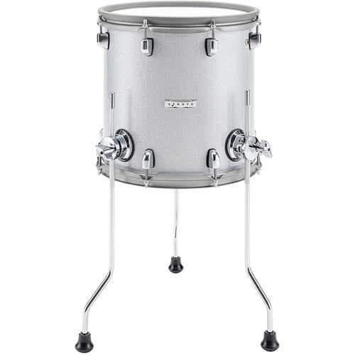 E F NOTE Floor Tom (12", White Sparkle)