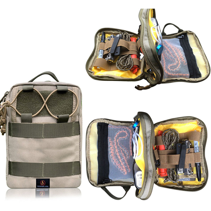 Roaring Fire Gear Ember Pro MOLLE EDC Utility Organizer Pouch (Desert Tan)