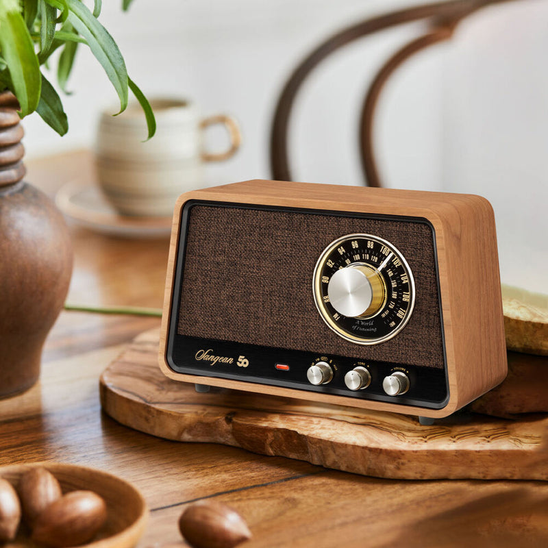 Sangean WR-55 50th Anniversary Retro Wireless Tabletop Radio