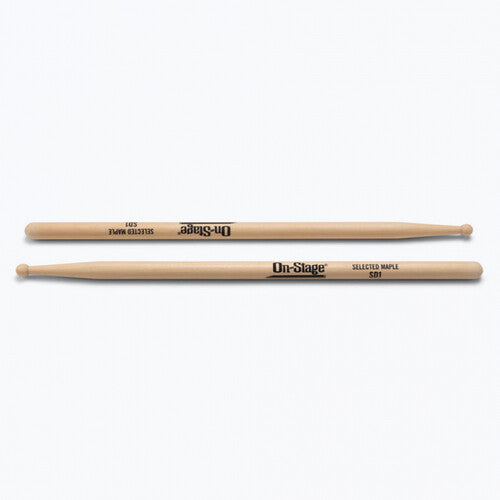 On-Stage Maple Drum Sticks (SD1, Round Tip, 12-Pair)