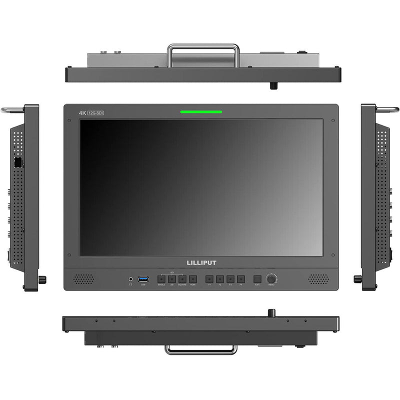 Lilliput 15.6" 12G-SDI/HDMI Broadcast Studio Monitor&nbsp;with Carry Case (Gold Mount)