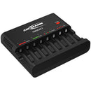 Ansmann Powerline 8-Bay Battery Charger for AA / AAA NiMH Rechargeable Batteries (Black)