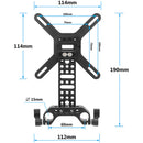 CAMVATE VESA Monitor LCD Screen Mount with 15mm LWS Rod Clamp