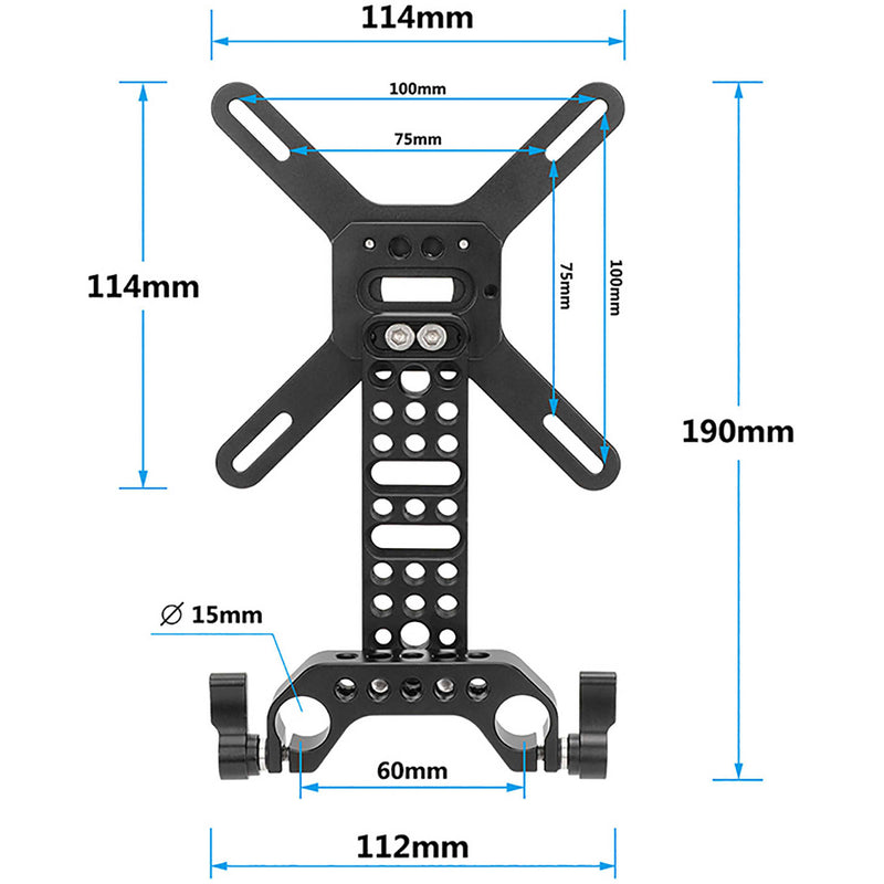 CAMVATE VESA Monitor LCD Screen Mount with 15mm LWS Rod Clamp