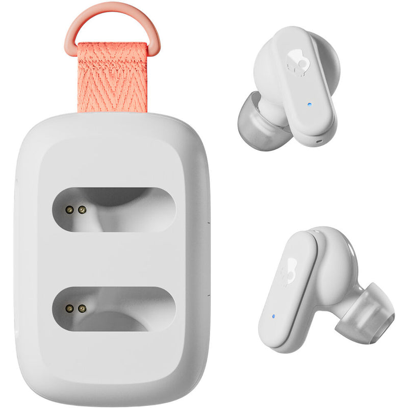 Skullcandy Dime 3 True Wireless Earbuds (Bone Orange Glow)