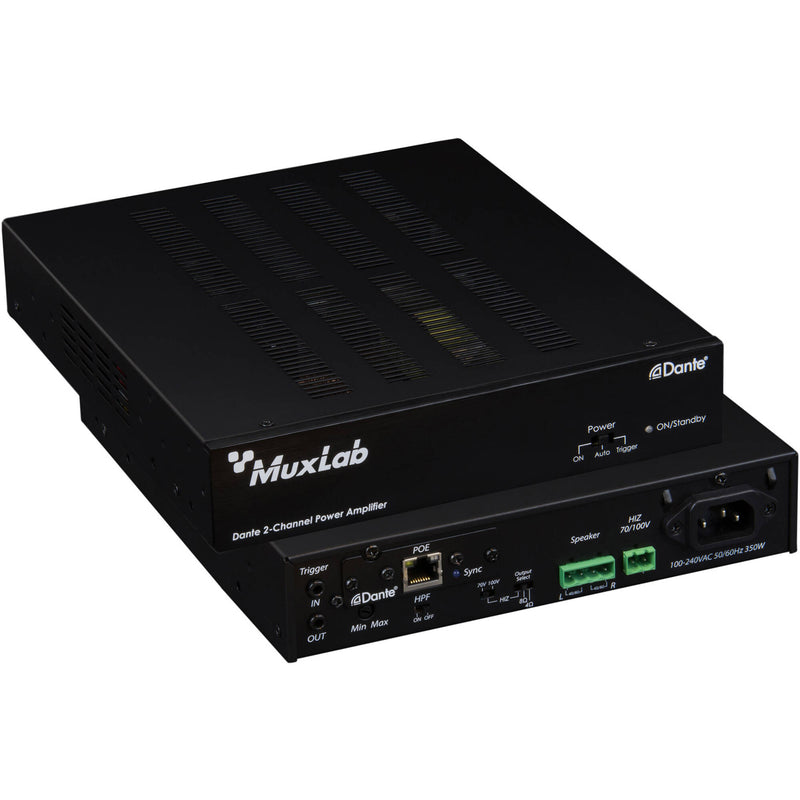 MuxLab Dante 2-Channel 240W Power Amplifier