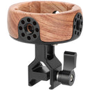 CAMVATE Wooden Handgrip with Quick Release Clamp (Round)