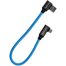 Kondor Blue 12" USB-C to USB-A Right Angle Cable (Blue)