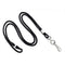 BRADY PEOPLE ID Lanyard with Breakaway & Nickel-Plated Steel Swivel-Hook (1/8", Black, 100-Pack)