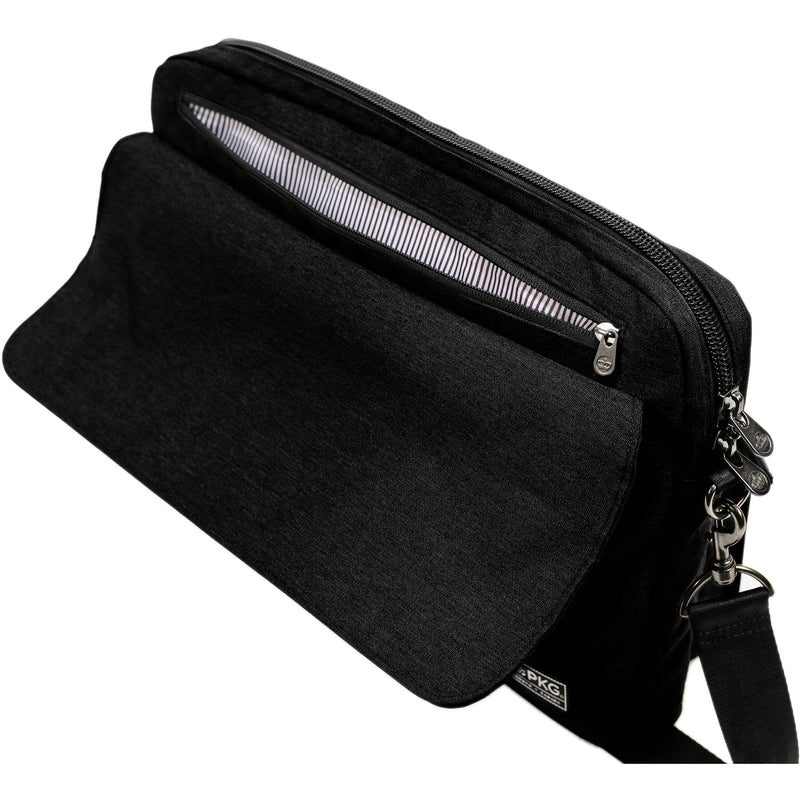 PKG International Richmond Slim Laptop Messenger Bag (Black)