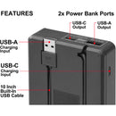 Vidpro VDL-53 Dual Bay LCD Charger with Power Bank for Canon LP-E6NH