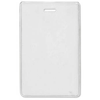 BRADY PEOPLE ID Heavy-Duty Vinyl Vertical Proximity Card Holder (2.38 x 3.75", 100-Pack)