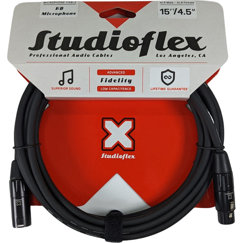 Studioflex High-Definition XLR Microphone Cable (15', Black)