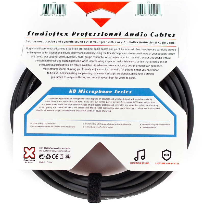 Studioflex High-Definition XLR Microphone Cable (15', Black)