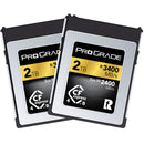 ProGrade Digital 2TB CFexpress 4.0 Type B Gold Memory Card (2-Pack)