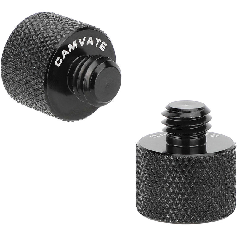 CAMVATE 5/8"-27 Female to 3/8"-16 Male Mic Stand Thread Adapter (2-Pack)