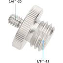 CAMVATE 5/8"-11 Male to 1/4"-20 Male Survey Adapter for Bosch Laser Level (2-Pack)