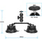 CAMVATE Dual Suction Cup Camera Mount with Swivel Ball Joint Mount