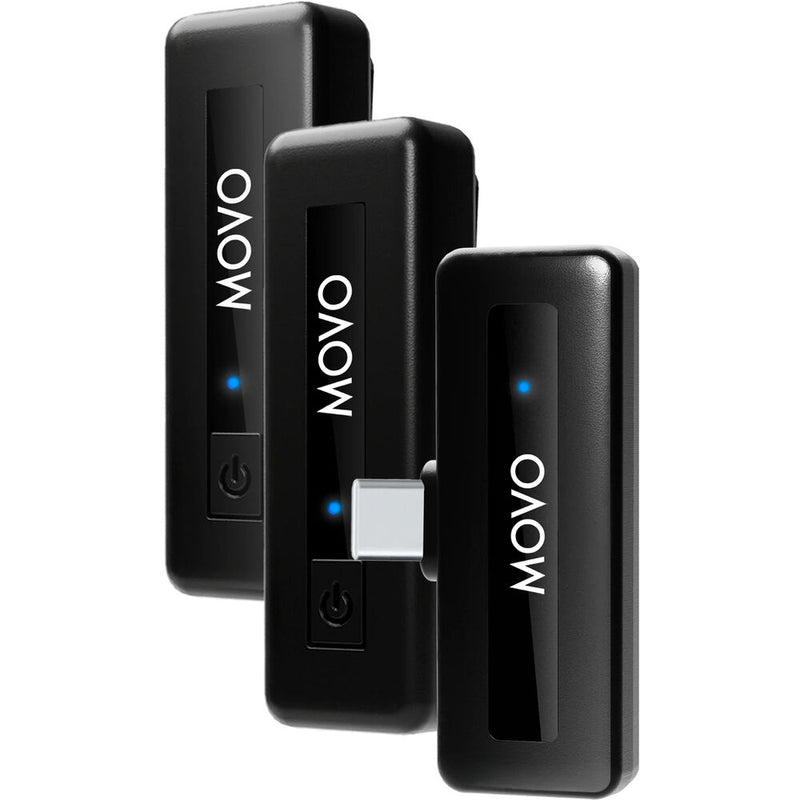 Movo Photo Mini UC DUO 2-Person Wireless Microphone System for USB-C Devices (2.4 GHz)