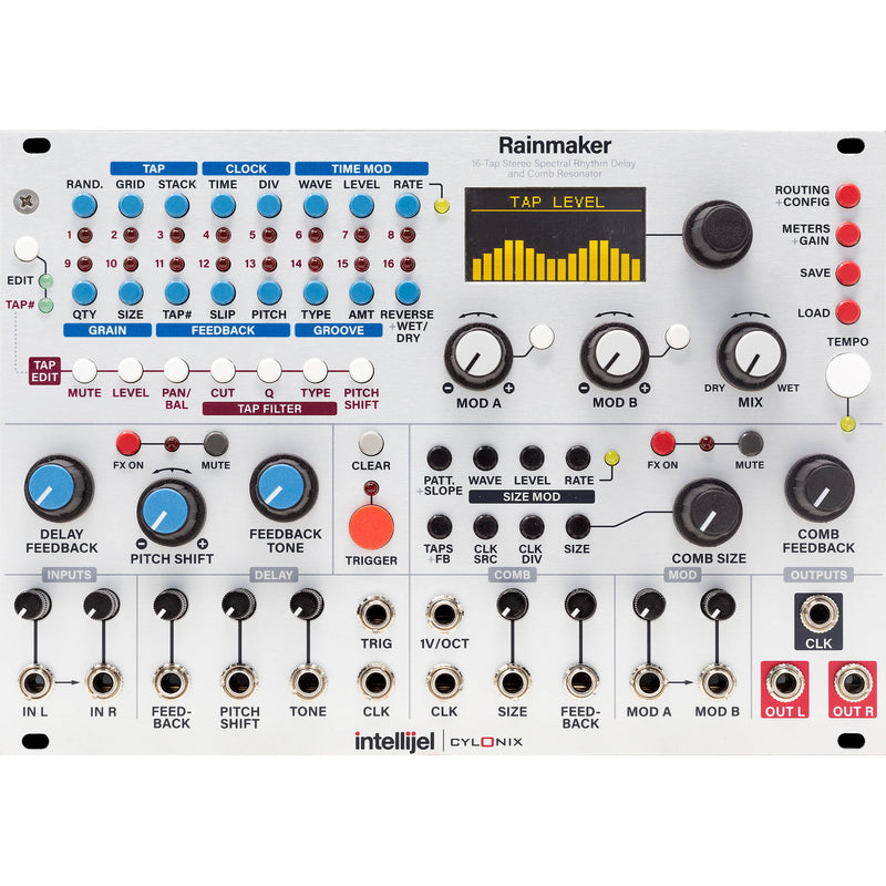 intellijel Rainmaker 16-Tap Stereo Spectral Rhythm Delay and Comb Resonator Eurorack Module (36 HP)