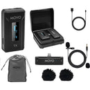 Movo Photo WMX-2-C Wireless Microphone System for Mobile Devices (2.4 GHz)