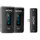 Movo Photo WMX-2-C-DUO 2-Person Wireless Microphone System for Mobile Devices (2.4 GHz)