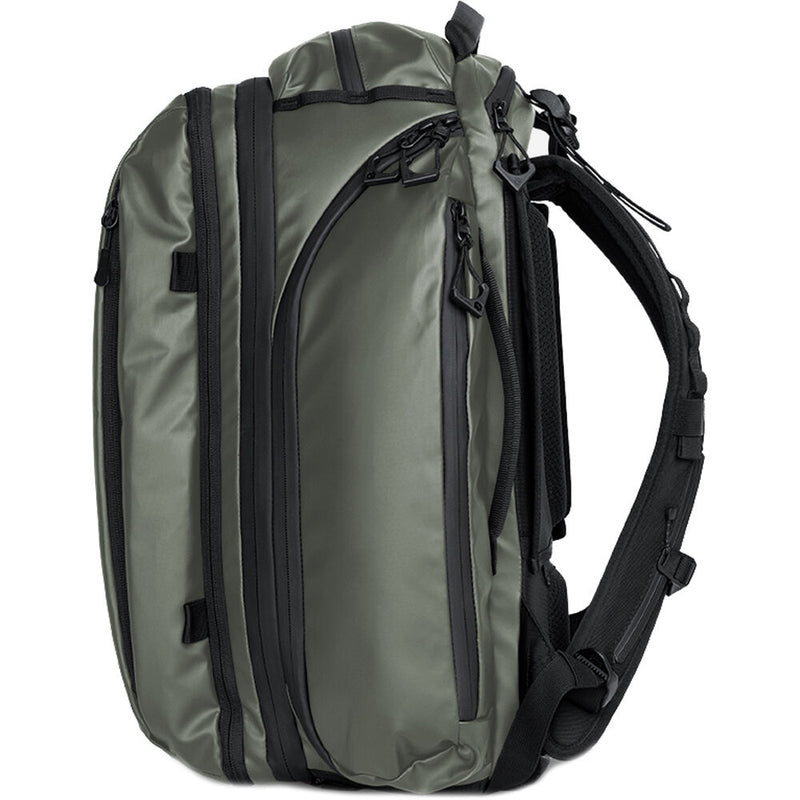 WANDRD Transit Travel Backpack with Essential Camera Cube (Wasatch Green, 35L)