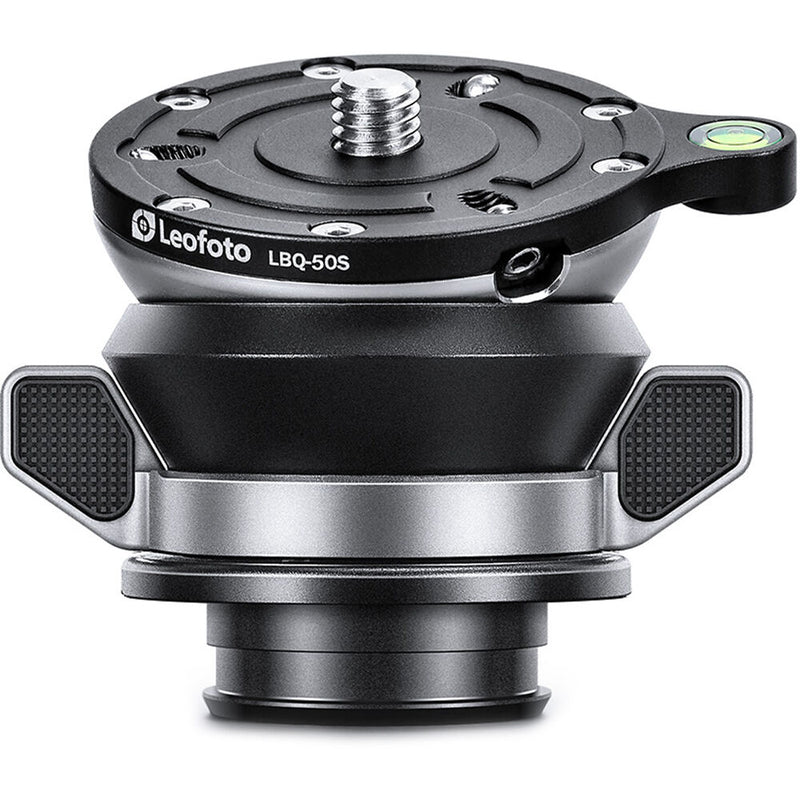 Leofoto LBQ-50S Leveling Base for LG/LQ-Series Tripods (Black and Silver)