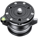 Leofoto LBQ-50S Leveling Base for LG/LQ-Series Tripods (Black and Silver)