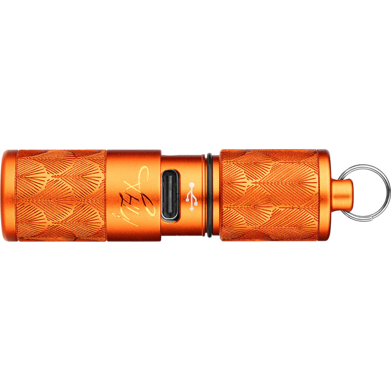 Olight ITHX Rechargeable Keychain Light (Orange Feathers)