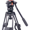 Miller Versa CXV2 Head, 75 Sprinter II 2-Stage CF Tripod, Mid-Level Spreader, Rubber Feet & Soft Case Kit