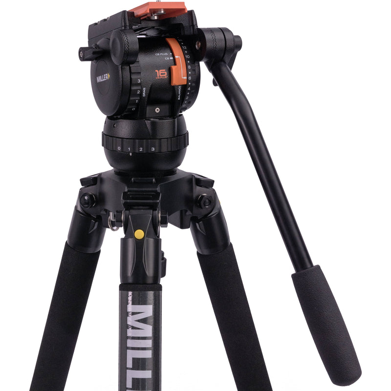 Miller Versa CXV6 Head, Solo-Q 75 2-Stage Carbon Fiber Tripod & Soft Case Kit