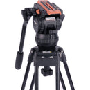 Miller Versa CXV6 Head, Toggle 2-Stage Alloy Tripod, Ground Spreader & Soft Case Kit