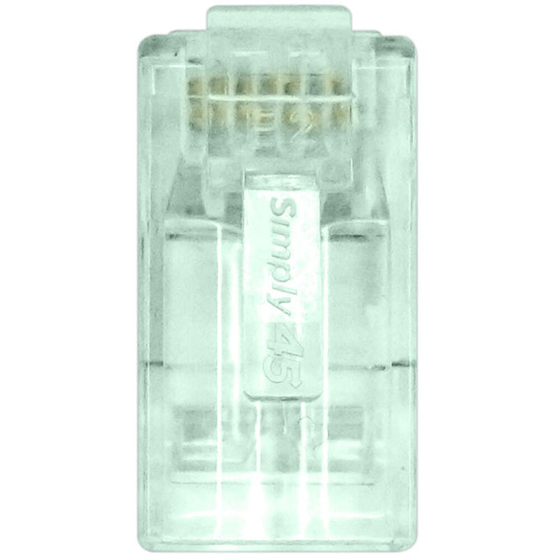 Simply45 Cat 6 Unshielded RJ45 Pass-Through Modular Plug (100-Piece Jar)