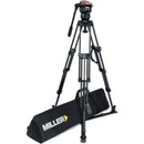 Miller Versa CXV8 Head, 75 Sprinter II 2-Stage Carbon Fiber Tripod, Ground Spreader & Soft Case Kit