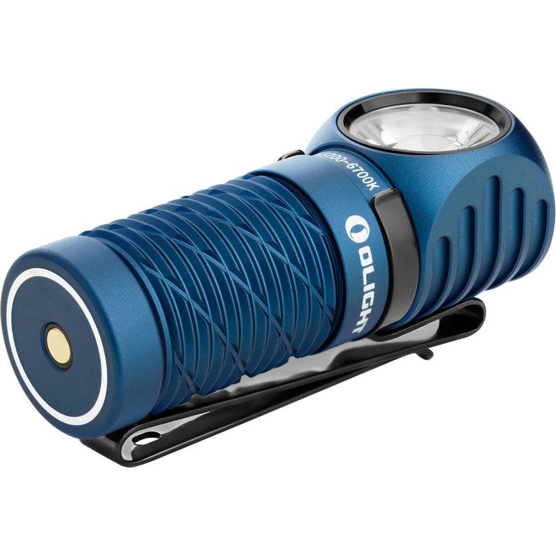 Olight Perun 2 Mini Rechargeable Flashlight Kit with Headband (Cool White, Midnight Blue)