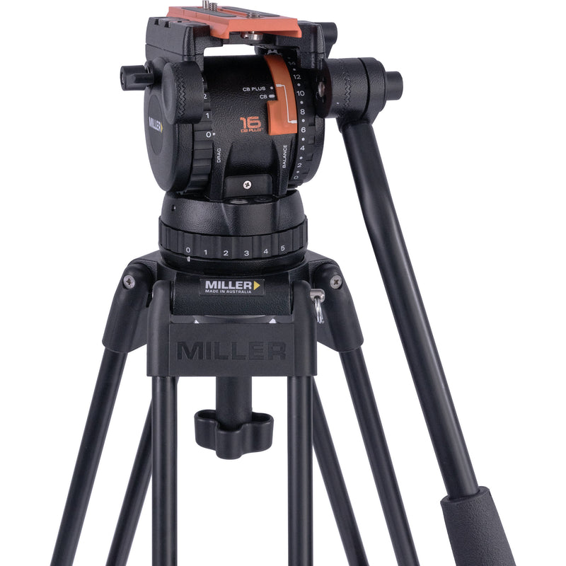 Miller Versa CXV10 Head, Toggle 2-Stage Alloy Tripod, Ground Spreader & Soft Case Kit