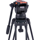 Miller Versa CXV10 Head, Sprinter II 1-Stage Alloy Tripod, Ground Spreader & Soft Case Kit