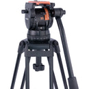 Miller Versa CXV10 Head, Sprinter II 1-Stage Alloy Tripod, Ground Spreader & Soft Case Kit