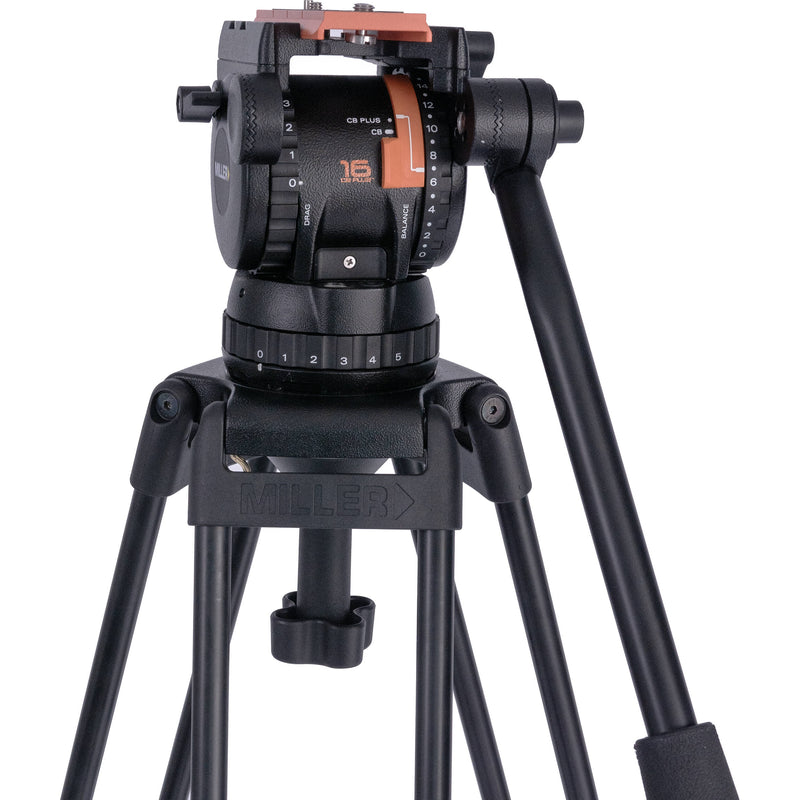 Miller Versa CXV10 Head, Sprinter II 2-Stage Alloy Tripod, Ground Spreader & Soft Case Kit