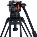 Miller Versa CXV10 Head, Sprinter II 2-Stage CF Tripod, Mid-Level Spreader, Rubber Feet & Soft Case Kit