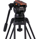 Miller Versa CXV14 Head, Sprinter II 2-Stage Alloy Tripod, Ground Spreader & Soft Case Kit