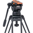 Miller Versa CXV14 Head, Sprinter II 2-Stage Alloy Tripod, Mid-Level Spreader & Soft Case Kit