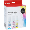 Canon GI-25 Ink Bottle (CMY Value Pack)