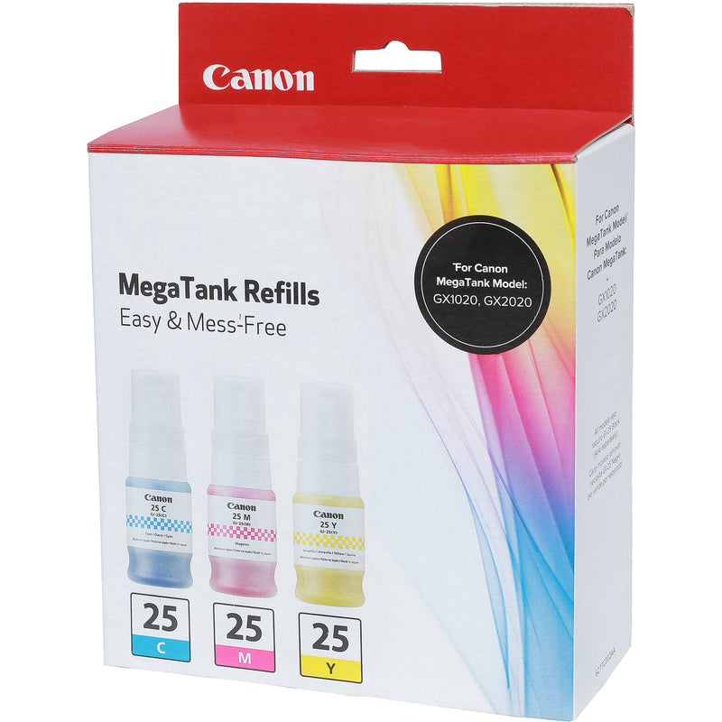 Canon GI-25 Ink Bottle (CMY Value Pack)