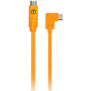 Tether Tools TetherPro USB-C to Right Angle USB-C Pigtail Cable (20", High-Visibility Orange)